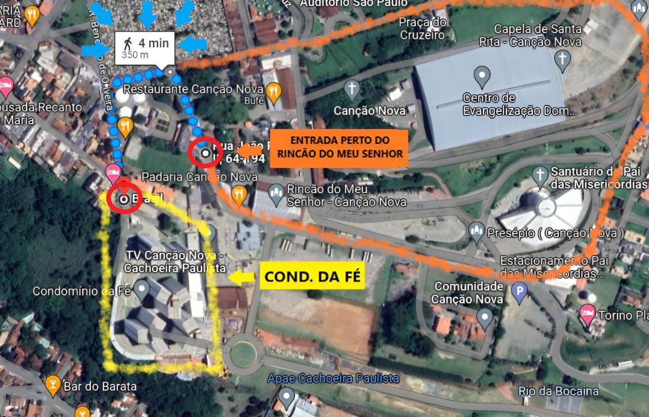 Apto Com Garagem E Wi-Fi A 4 Minutos Da Cancao Nova Cachoeira Paulista Luaran gambar
